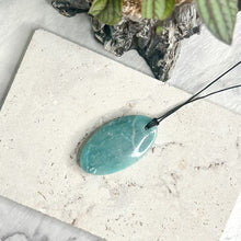 Load image into Gallery viewer, AMAZONITE PENDANT NECKLACE
