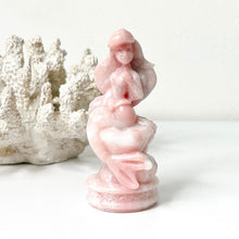 Load image into Gallery viewer, PINK OPAL LITTLE MERMAID CARVING