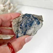 Load image into Gallery viewer, DUMORTIERITE RAW IN QUARTZ SPECIMEN