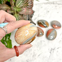 Load image into Gallery viewer, POLYCHROME JASPER PALM STONE