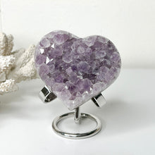 Load image into Gallery viewer, AMETHYST CLUSTER HEART