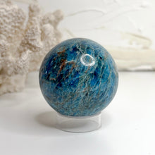 Load image into Gallery viewer, BLUE APATITE CRYSTAL SPHERE