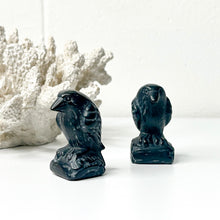 Load image into Gallery viewer, BLACK OBSIDIAN RAVEN CARVING