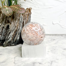 Load image into Gallery viewer, SELENITE SPHERE STAND