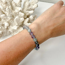 Load image into Gallery viewer, RAINBOW FLUORITE BRACELET