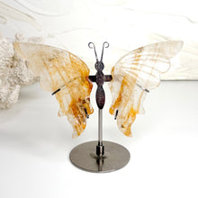 Load image into Gallery viewer, GOLDEN HEALER BUTTERFLY ON STAND