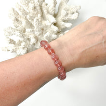 Load image into Gallery viewer, STRAWBERRY QUARTZ BRACELET