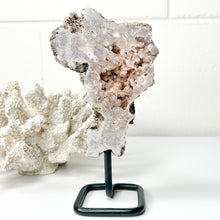Load image into Gallery viewer, PINK AMETHYST SLAB W/STAND
