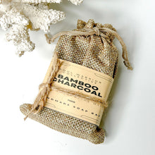 Load image into Gallery viewer, BAMBOO CHARCOAL SOAP BAR