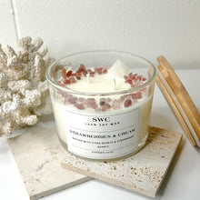 Load image into Gallery viewer, STRAWBERRIES AND CREAM CANDLE