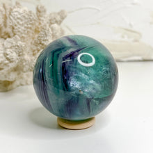 Load image into Gallery viewer, RAINBOW FLUORITE SPHERE