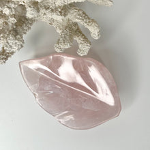 Load image into Gallery viewer, ROSE QUARTZ LEAF BOWL