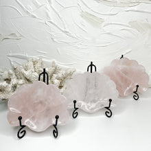 Load image into Gallery viewer, ROSE QUARTZ CLAM SHELL