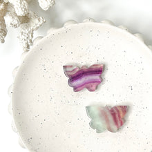 Load image into Gallery viewer, FLUORITE BUTTERFLY CARVING