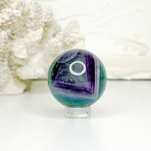 Load image into Gallery viewer, FLUORITE MINI SPHERE