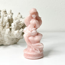 Load image into Gallery viewer, PINK OPAL LITTLE MERMAID CARVING
