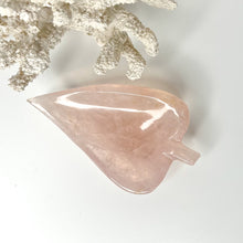 Load image into Gallery viewer, ROSE QUARTZ LEAF BOWL