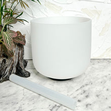 Load image into Gallery viewer, FROSTED CRYSTAL SINGING BOWL 7”