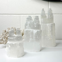 Load image into Gallery viewer, SELENITE TWIN TOWER