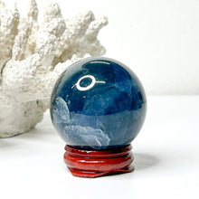 Load image into Gallery viewer, BLUE FLUORITE SPHERE