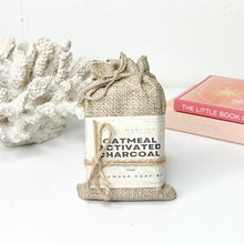Load image into Gallery viewer, OATMEAL ACTIVATED CHARCOAL SOAP BAR