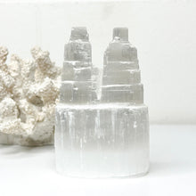 Load image into Gallery viewer, SELENITE TWIN TOWER