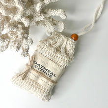 Load image into Gallery viewer, OATMEAL CITRUS SOAP BAR W/SISAL BAG