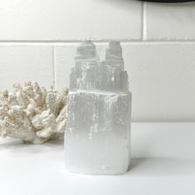 Load image into Gallery viewer, SELENITE TWIN TOWER