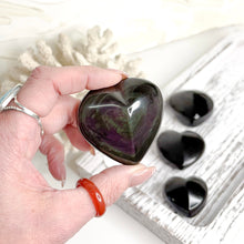Load image into Gallery viewer, RAINBOW OBSIDIAN HEART