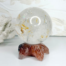 Load image into Gallery viewer, FLOWER CRYSTAL SPHERE STAND