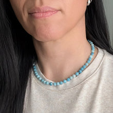Load image into Gallery viewer, LARIMAR BEADED NECKLACE