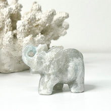 Load image into Gallery viewer, CHALCEDONY ELEPHANT CARVING