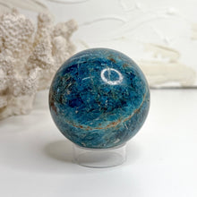 Load image into Gallery viewer, BLUE APATITE CRYSTAL SPHERE