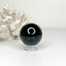 Load image into Gallery viewer, BLACK OBSIDIAN SPHERE