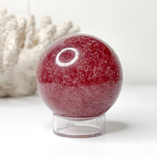 Load image into Gallery viewer, STRAWBERRY QUARTZ SPHERE