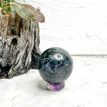 Load image into Gallery viewer, INDIGO GABBRO (MYSTIC MERLINITE) SPHERE