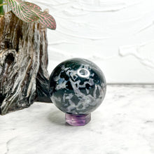 Load image into Gallery viewer, INDIGO GABBRO (MYSTIC MERLINITE) SPHERE