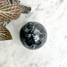 Load image into Gallery viewer, INDIGO GABBRO (MYSTIC MERLINITE) SPHERE