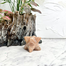 Load image into Gallery viewer, PEACH MOONSTONE MERKABA STAR