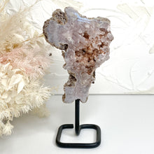 Load image into Gallery viewer, PINK AMETHYST SLAB W/STAND