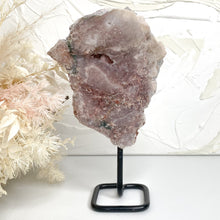 Load image into Gallery viewer, PINK AMETHYST SLAB W/STAND