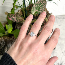 Load image into Gallery viewer, MOONSTONE DAINTY FLOWER RING
