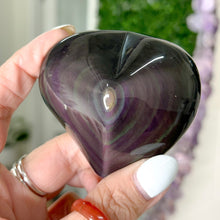 Load image into Gallery viewer, RAINBOW OBSIDIAN HEART
