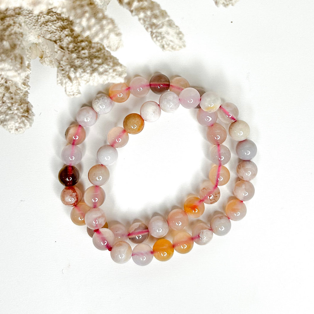 FLOWER AGATE BRACELET