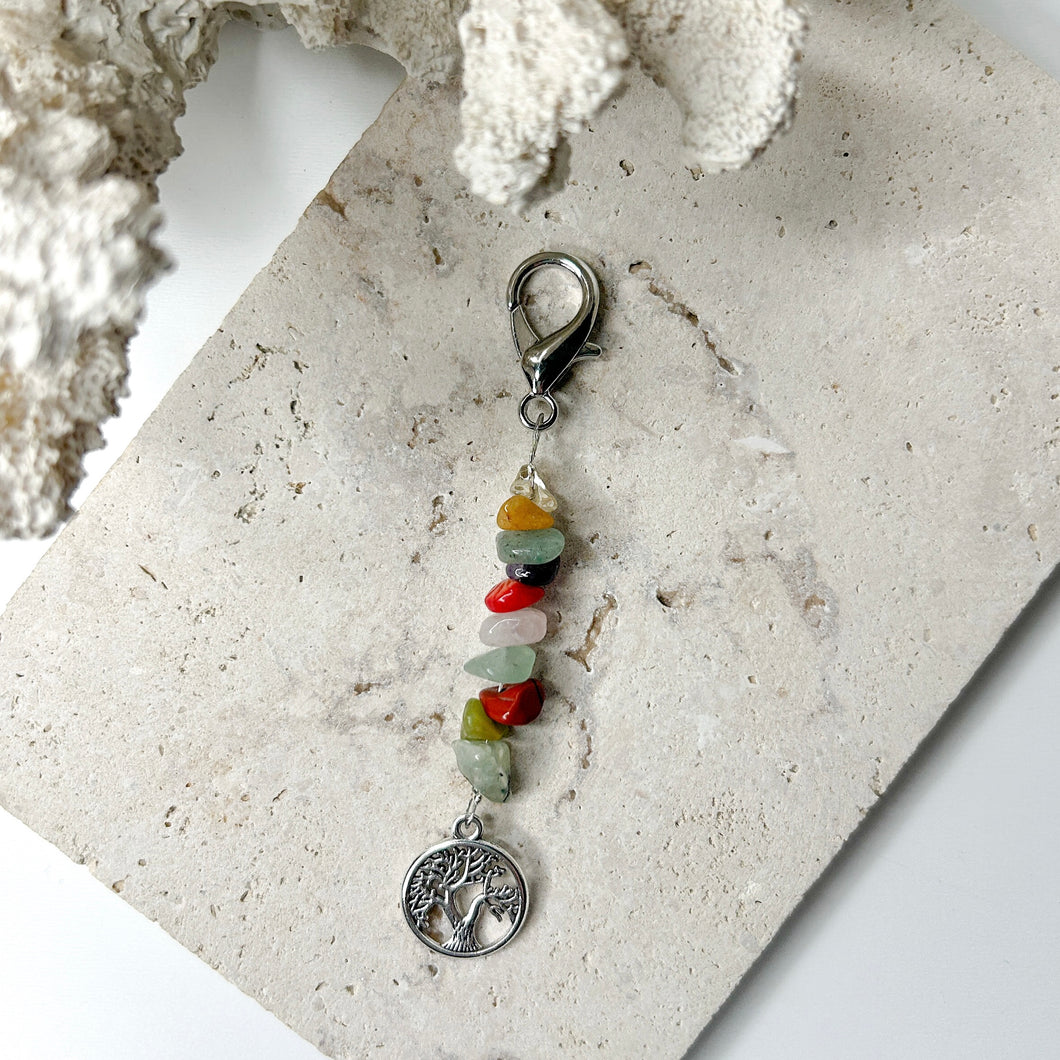 TREE OF LIFE CRYSTAL CLIP ON