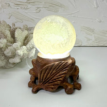 Load image into Gallery viewer, WOODEN CARVED LEAF LED LIGHT BASE
