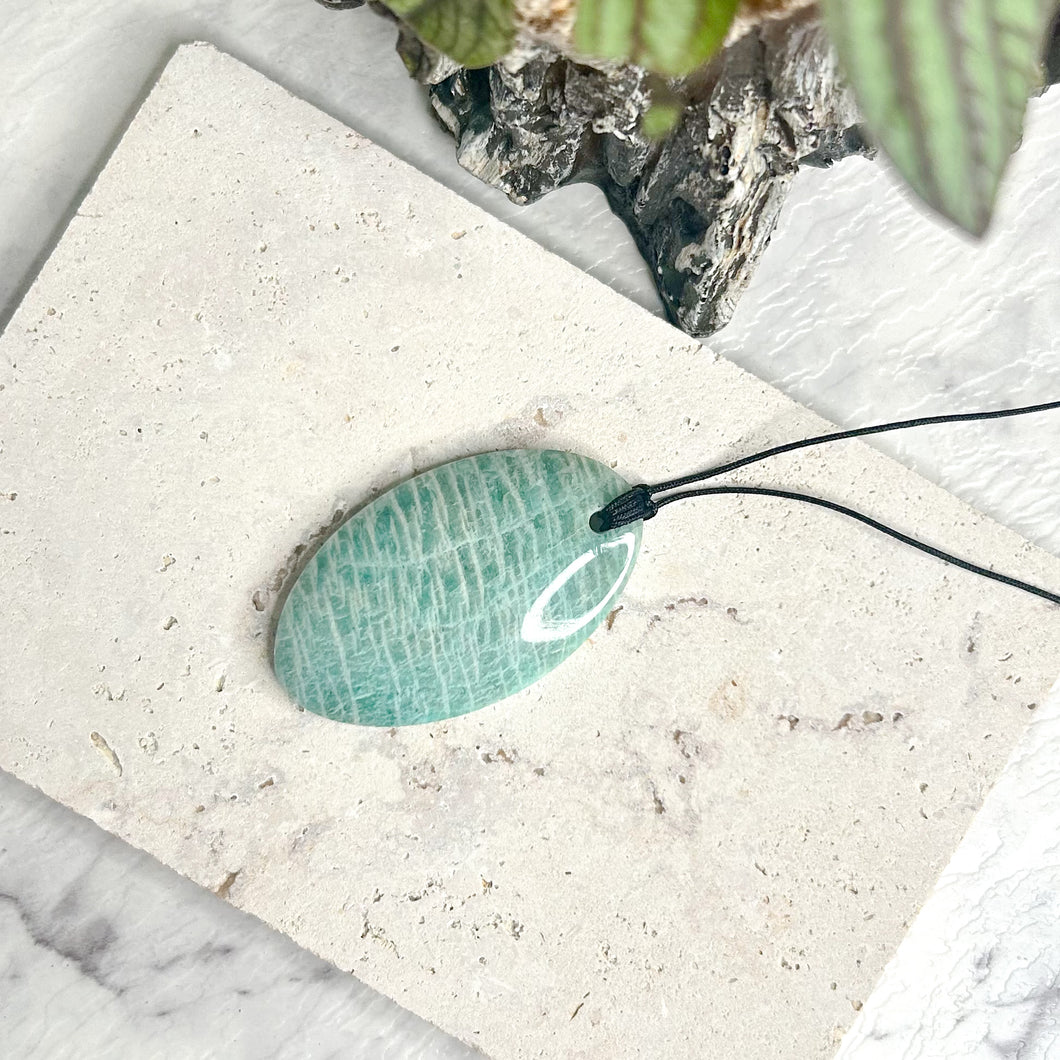 AMAZONITE PENDANT NECKLACE