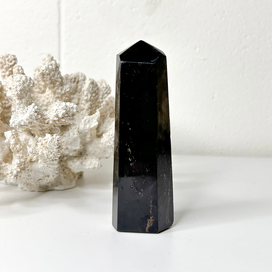 BLACK TOURMALINE POINT
