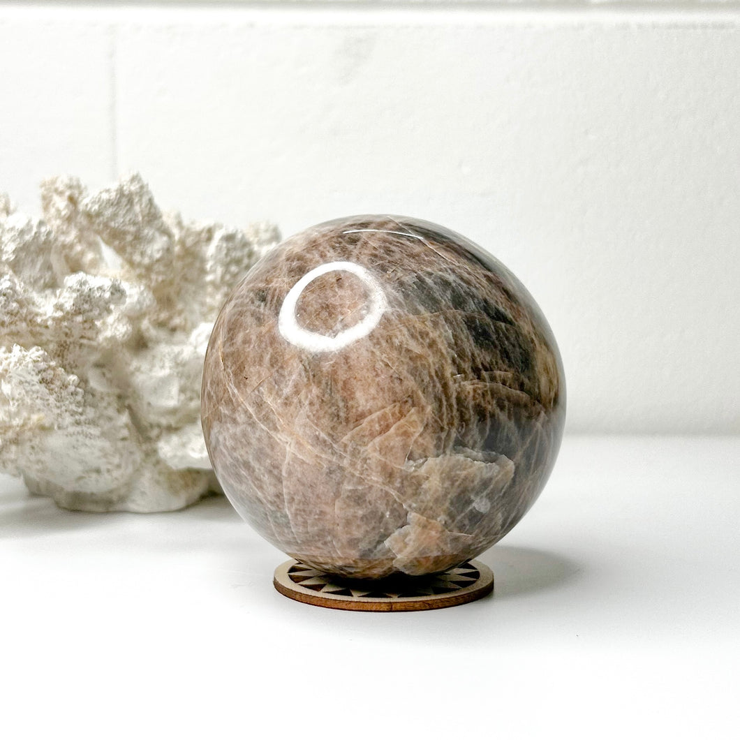 PEACH MOONSTONE SPHERE