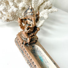 Load image into Gallery viewer, GANESH ON LOTUS INCENSE BURNER
